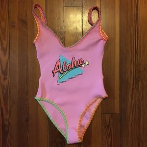 Pink Aloha One Piece
